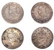 Charles II (1660-1685), Machine made issues, Pennies (2), mm. crown, both type C, legend around bust, both read...