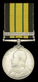 The superb A.G.S. ‘N. Nigeria 1906’ awarded to District Superintendent Captain N. Biggs, Northern Nigeria...
