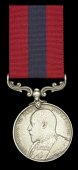 A Boer War D.C.M. awarded to Sergeant W. M. Strong, Thorneycroft’s Mounted Infantry

Distinguished Conduct...