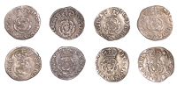 Charles I (1625-1649), Tower mint, Halfgroats (4), all Gp A [type 1a], mm. African head (2), no inner circles,...