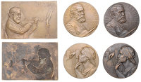 Germany, Josef Joachim, 1902, a uniface bronze plaque by Kounitzky F., 63 x 94mm, 68.67g; Joachim as Director of the...