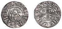 Æthelred II (978-1016), Penny, CRVX type, Hertford, Edwi, edpi m-o heort, 1.07g/6h (BEH 1313; N 770; S 1148). A few...