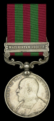 India General Service 1895-1902, 1 clasp, Waziristan 1901-2 (Lieut. E. E. S. Bennett 11th. Rajputs.) good very fine	...