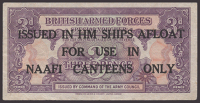 British Armed Forces, ‘Force T’, NAAFI Canteen Vouchers, 3 Pence, ‘ISSUED IN HM SHIPS AFLOAT’, ND...