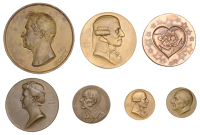 Austria, Christoph Willibald Gluck, undated, a uniface bronze plaque by Müller, 93mm, 74.97g; Lilli Lehmann,...