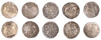 Charles I (1625-1649), Tower mint, Halfgroats (5), all Gp A [type 1a], mm. anchor (2), 1.00g/12h, flukes to left on...