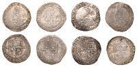Charles I (1625-1649), Tower mint, Sixpences (4), all Gp E [type 4.2], fifth bust, mm. triangle, 2.92g/8h,...