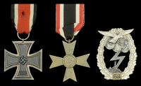 Germany, Iron Cross 1939, Second Class breast badge, silver with iron centre, suspension ring stamped ‘94’; War...