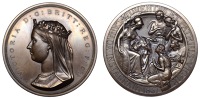 Canada, Victoria, The Confederation of Canada, 1867, a bronze medal by J.S. and A.B. Wyon, crowned and draped bust...