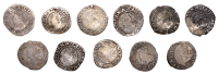Charles I (1625-1649), Tower mint, Halfgroats (11), Gp D [type 3a2], mm. triangle, inner circle on obv. only (2),...