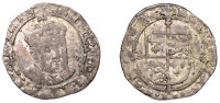 Henry VIII (1509-1547), Posthumous coinage, Groat, Southwark, mm. E on rev. only, bust 6, rose in forks, pellet...