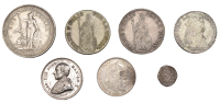 Miscellaneous, BRITISH COLONIES, Trade Dollar, 1902b, Bombay (Prid. 19; KM T5); BOLIVIA, Republic, 4 Soles, 1830,...