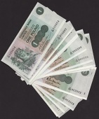 Clydesdale Bank Limited, £1 (6), 1975-81, Macmillan signature, also Clydesdale Bank PLC, £1 (16), 1983, 1985,...