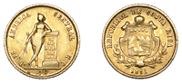 Costa Rica, First Republic, Half-Escudo, 1851jb, San José (KM 97). Good fine	...