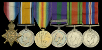 Six: Private (Shoeing Smith) C. E. Barrett, 7th Dragoon Guards and Machine Gun Corps (Cavalry)

1914 Star (1895 S....