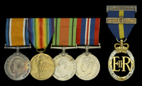 Five: Honorary Major E. L. Smith-Masters, Royal Signals, late Royal Engineers

British War and Victory Medals...