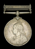 Queen’s South Africa 1899-1902, 1 clasp, Defence of Kimberley (Pte. A. S. Varrie. Kimberley Town Gd:) minor edge...