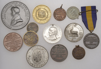 An assortment of 19th and 20th century British commemorative medals in base metals (14), various types [14]. Varied...