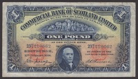 Commercial Bank of Scotland Limited, £1 (7), 1936, 1947, 1949, 1956, and 1958 (3), National Bank of Scotland, £1...