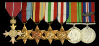 A Second War O.B.E. group of seven awarded to Lieutenant Colonel H. N. Inwood, Royal Signals, who was thrice...