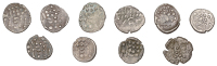BRITISH IRON AGE, Durotriges, Uninscribed issues, billon Staters (10), degraded head of Apollo right, revs. horse...