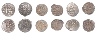 BRITISH IRON AGE, Durotriges, Uninscribed issues, silver Staters (2), Cranborne Chase type, devolved head of Apollo...