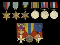 1939-45 Star; Air Crew Europe Star; Defence Medal; War Medal 1939-45 (2); together with a copy Air Crew Europe Star;...