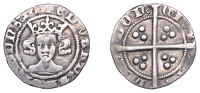 Edward III (1327-1377), Treaty period, Penny, London, mm. cross potent, no marks before edward, 1.03g/8h (N 1264; S...