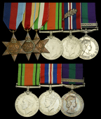 Six: Major M. J. Maclennan, Royal Signals
1939-45 Star; Africa Star; Italy Star; Defence and War Medals 1939-45,...