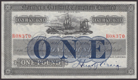 Northern Banking Company Limited, £1, 1 January 1923, serial number B08370, Craig signature, good very fine to...