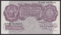 Bank of England, Kenneth O. Peppiatt, a small group comprising £1, 1934, green, prefix L35A, £1 (4), 1940, blue,...