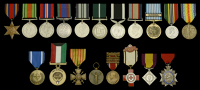 Burma Star; Defence Medal; Canadian Volunteer Service Medal; War Medal 1939-45; India Service Medal; New Zealand War...