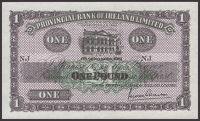Provincial Bank of Ireland Ltd, proof £1, 1 September 1951, prefix NJ, no serial number, Clarke signature, very...