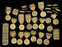 United States of America, Allied Victory Medal (16), 1 clasp, Defensive Sector; 1 clasp, England; 1 clasp, Russia; 1...