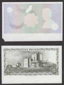 Isle of Man Government, P.H.G. Stallard, a pair of proofs for £5, ND (1972), no serial numbers or signatures,...