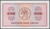 Northern Bank Limited, a progressive proof £50, ND (1 July 1970), obverse showing underprint only, reverse as...