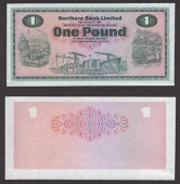 Northern Bank Limited, a pair of progressive proofs for £1, 1970 issue, first proof obverse and reverse design...