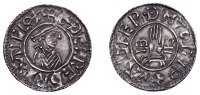 Æthelred II (978-1016), Penny, First Hand type, Ipswich, Waldferth, æðelred rex anglox, draped bust right,...