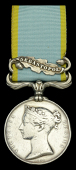 Crimea 1854-56, 1 clasp, Sebastopol (Se... Sullivan. No. 2387. 39. Regt.) regimentally impressed naming, top...