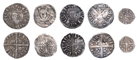 Henry III, Long Cross coinage, Long Cross coinage, Penny, London, class Vc, Davi, davi on lvn den, 1.36g/1h (N 993;...