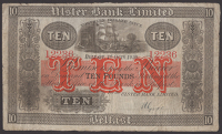 Ulster Bank Limited, £10, 1 October 1930, serial number 12236, manuscript Gore signature, pinholes, original fine...