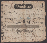 Dumfries Commercial Bank, One Guinea, 2 April 1804, serial number 19/396, very good 
PMS DF 2	 £80-£100