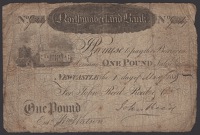 Northumberland Bank, Newcastle, for John Reed, Reed & Co., £1, 1 May 1818, serial number G3467, John Reed...