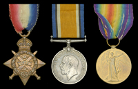 Three: Private J. J. James, South Wales Borderers, who was severely wounded in action in winter trench operations...