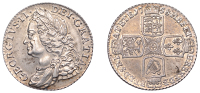 George II (1727-1760), Shilling, 1758 (ESC 1734; S 3704). Extremely fine	 £100-£120
