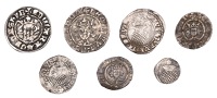 Edward I, Penny, class 10cf3, London, 1.41g/4h (N 1042; S 1412); Henry VI, Leaf-issue, Halfpenny, mm. plain cross,...