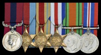 An outstanding Second War ‘V.C. action’ D.C.M. group of six awarded to Acting Sergeant S. ‘Ginger’ Burrage,...