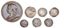 Philip and Mary, Groat, mm. lis, 1.97g/8h (N 1973; S 2508); Elizabeth I, Fourth issue, Sixpence, 1573, mm. acorn,...