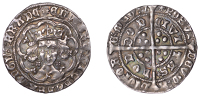 Edward IV (First reign, 1461-1470), Light coinage, Groat, London, class VI, mm. sun, quatrefoils by neck, fleur on...