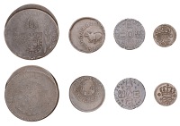 Miscellaneous, BELGIUM, Jean-Théodore of Bavaria, Liard, 1751, Liège (KM 155); BRAZIL, Pedro II, 80 Réis, 1832r,...